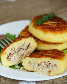 Картофельно-куриные котлеты