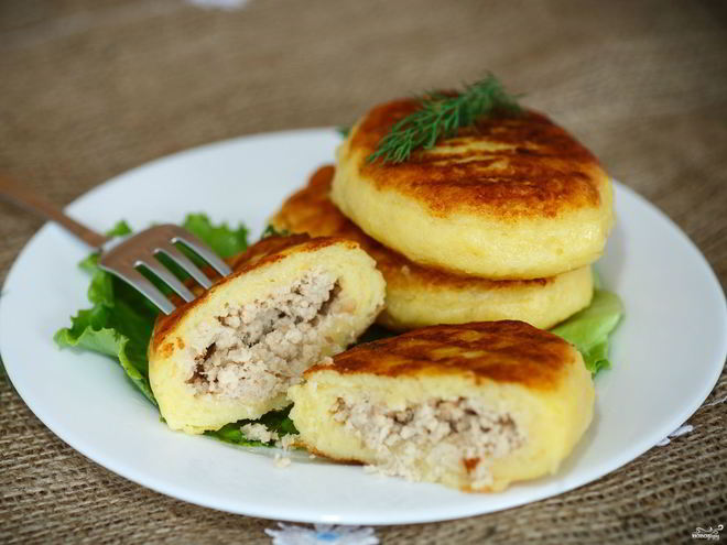 Рецепт картофельно-куриных котлеты