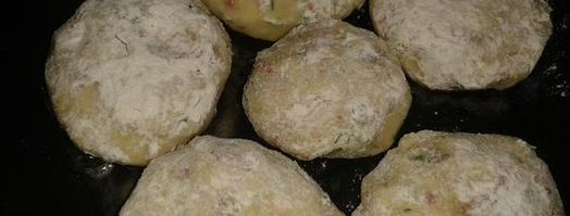 картофельные котлеты с колбасным фаршем. Шаг 4