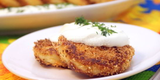 Картофельные котлеты с сыром