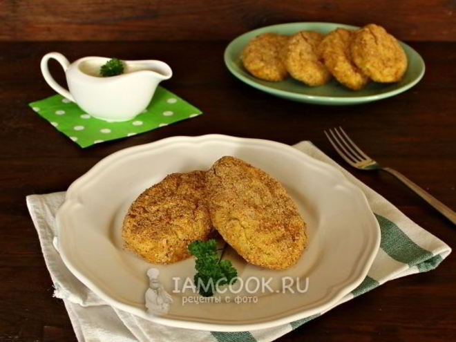 Рецепт картофельных котлет в духовке