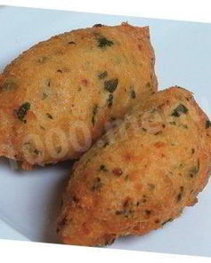 Котлетки из картофеля и соленой трески