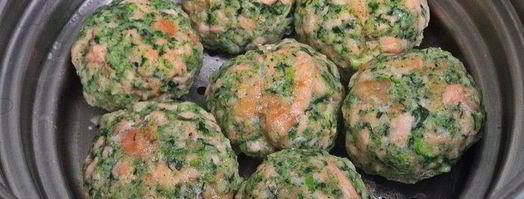 котлетки паровые из лосося со шпинатом. Шаг 11