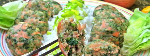 котлетки паровые из лосося со шпинатом. Шаг 15