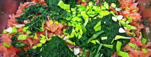 котлетки паровые из лосося со шпинатом. Шаг 5