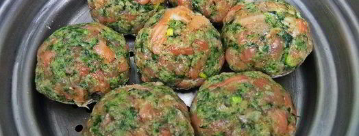 котлетки паровые из лосося со шпинатом. Шаг 10