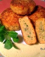 Котлеты из двух видов рыб со сливочным соусом