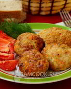 Котлеты из филе индейки в духовке