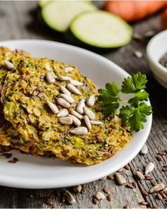 Котлеты из кабачков с овсяными хлопьями