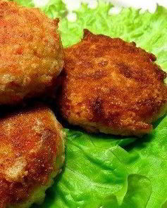Котлеты из крабовых палочек с сыром