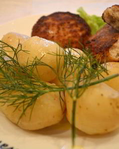 Котлеты из щуки с салом