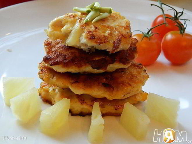Рецепт котлет куриных с ананасами
