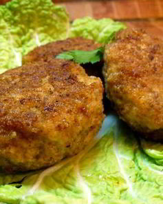 Котлеты куриные с грибами