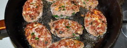 котлеты мясные с грибами и сыром. Шаг 5