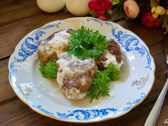 Рецепт котлет под соусом бешамель