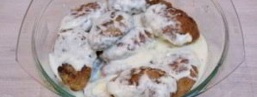 котлеты под соусом бешамель. Шаг 7