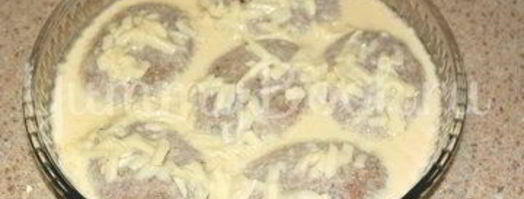 котлеты под сырным соусом. Шаг 4