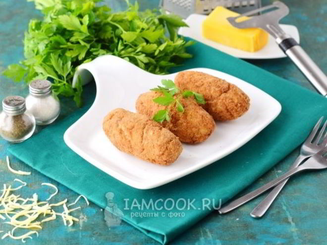 Рецепт котлет с сыром внутри