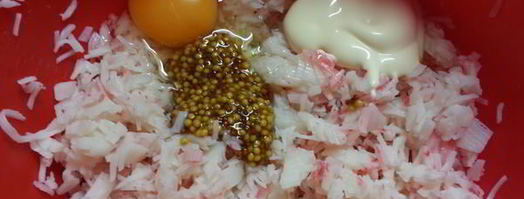 крабовые котлеты с мятным соусом. Шаг 2