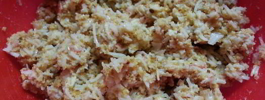 крабовые котлеты с мятным соусом. Шаг 4