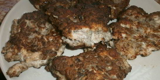 Куриные котлетки с грибами