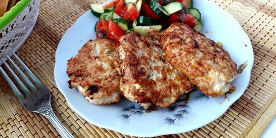Куриные котлетки с молоком