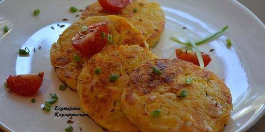 Куриные котлеты с овощами