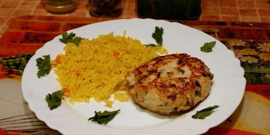 Куриные котлеты с шампиньонами