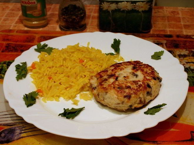 Рецепт куриных котлет с шампиньонами