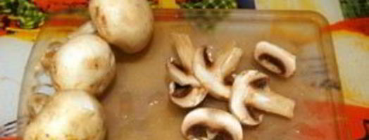 куриные котлеты с шампиньонами. Шаг 2