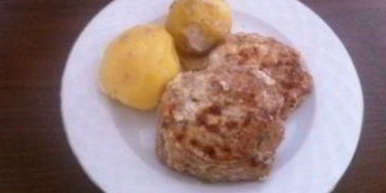 Куриные печенные котлеты