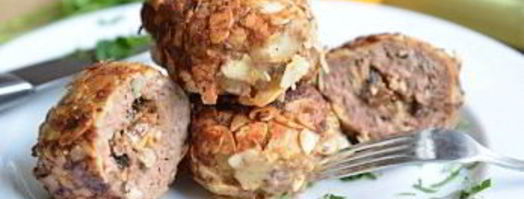 мясные котлеты с грибами праздничные. Шаг 6