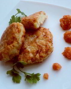 Необычные рыбные котлеты с фруктово-овощным конфитюром