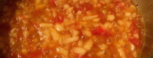 необычные рыбные котлеты с фруктово-овощным конфитюром. Шаг 6