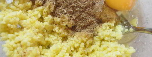 паровые пшенные котлеты с отрубями и курицей. Шаг 2