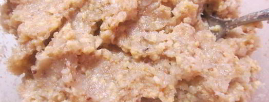 паровые пшенные котлеты с отрубями и курицей. Шаг 4