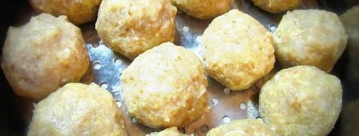 паровые пшенные котлеты с отрубями и курицей. Шаг 5