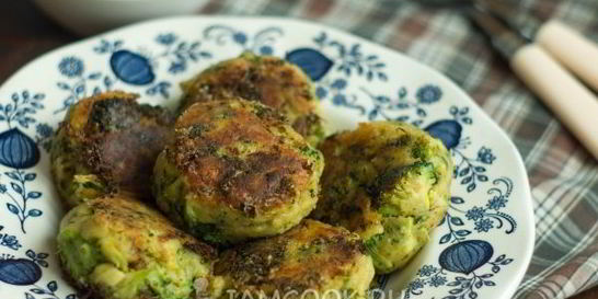 Постные котлеты из брокколи