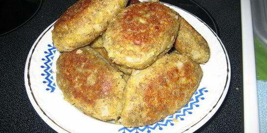 Постные котлеты из чечевицы