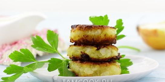 Постные луковые котлеты