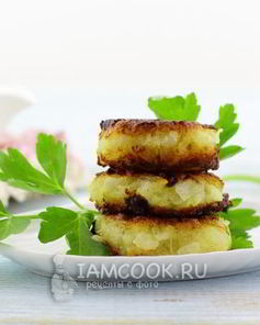 Постные луковые котлеты