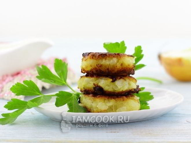 Рецепт постных луковых котлет