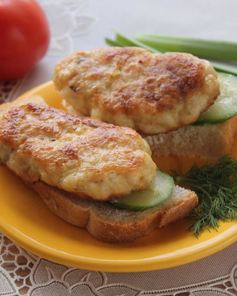 Рубленные куриные котлеты с крахмалом