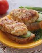 Рубленные куриные котлеты с крахмалом