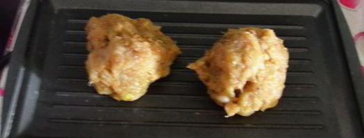 рыбные котлеты на гриле. Шаг 4