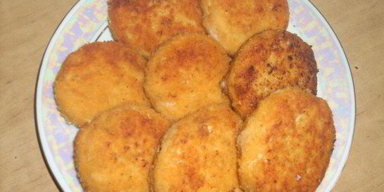 Рыбные котлеты с сыром