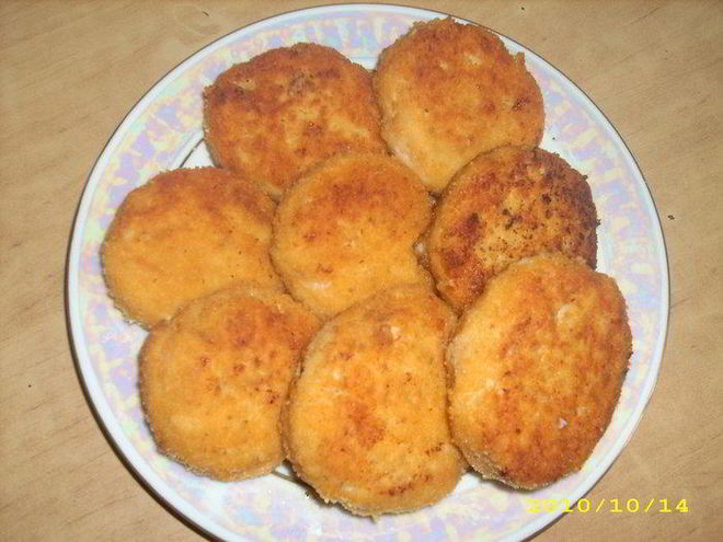 Рецепт рыбных котлет с сыром