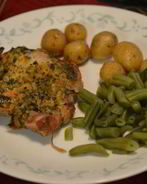 Свиные котлеты с горчичным пряным маслом