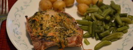 свиные котлеты с горчичным пряным маслом. Шаг 4