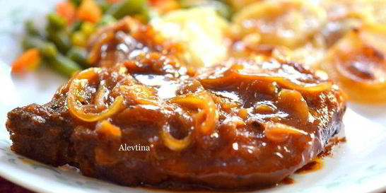 Свиные котлеты с кленовым сиропом